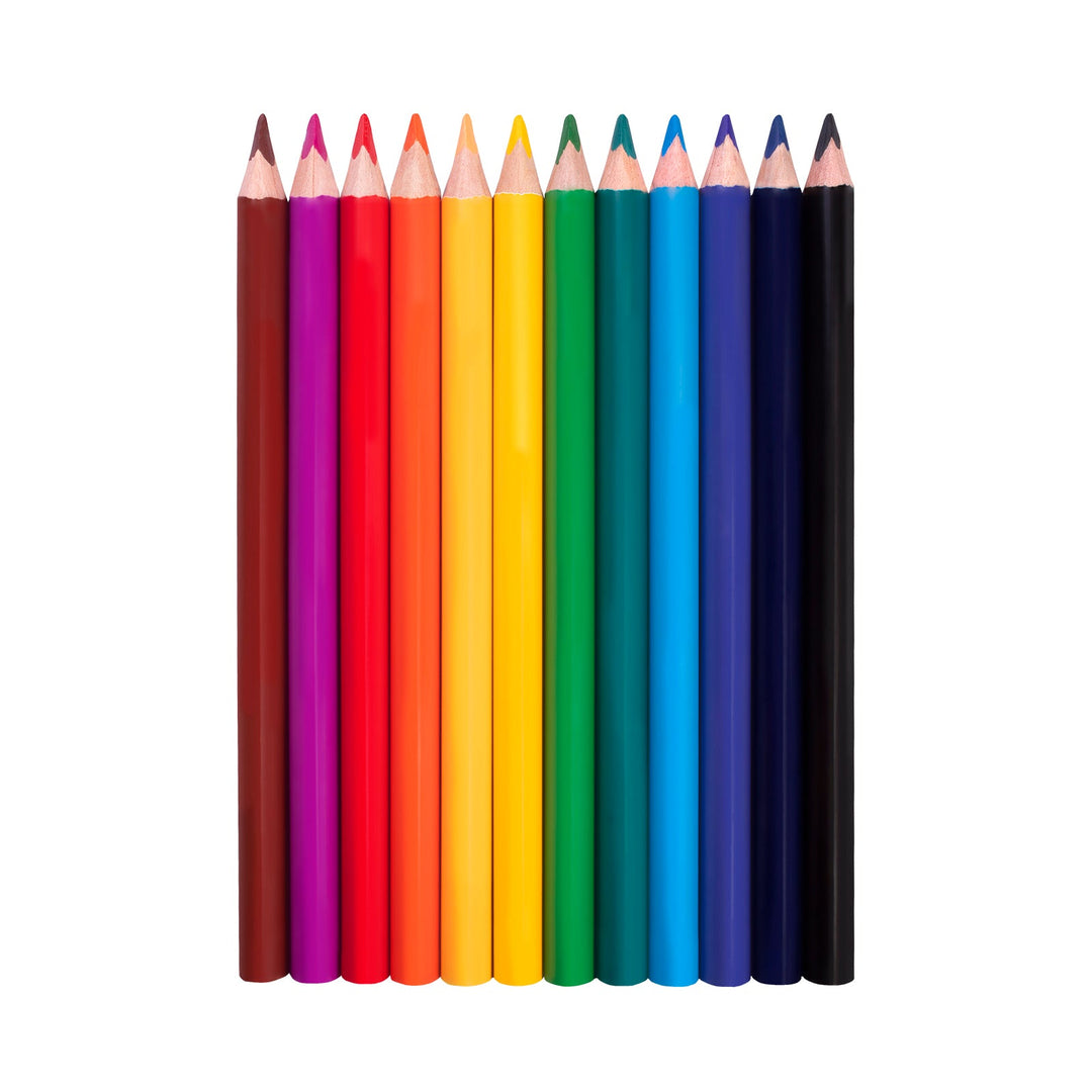 Jovi Maxi Coloured Wooden Pencils Case 12 Pencils