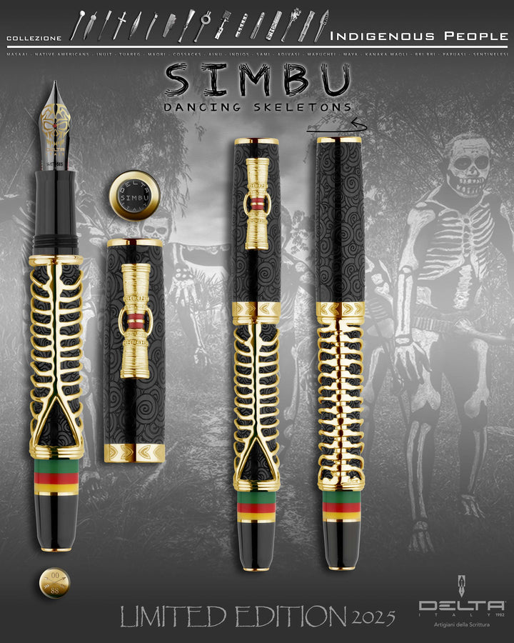 Delta Indigenous People Simbu Vermeil Limited Edition Fountain Pen