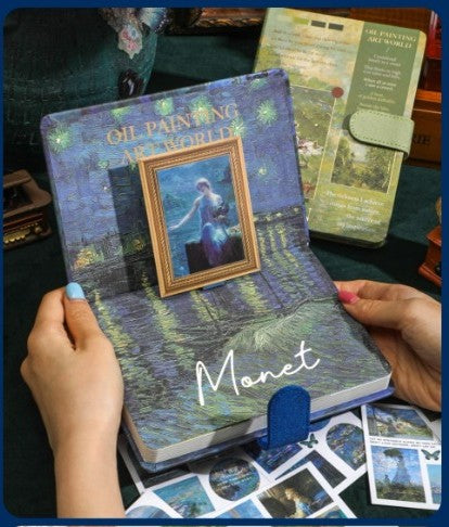 Kawaii-Q Notebook Accessories Set - Water Lilies at Midnight