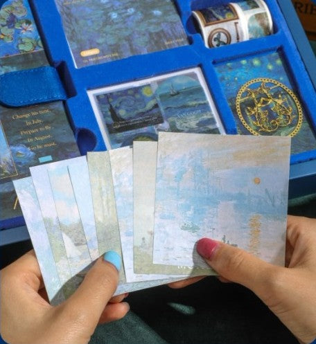 Kawaii-Q Notebook Accessories Set - Water Lilies at Midnight