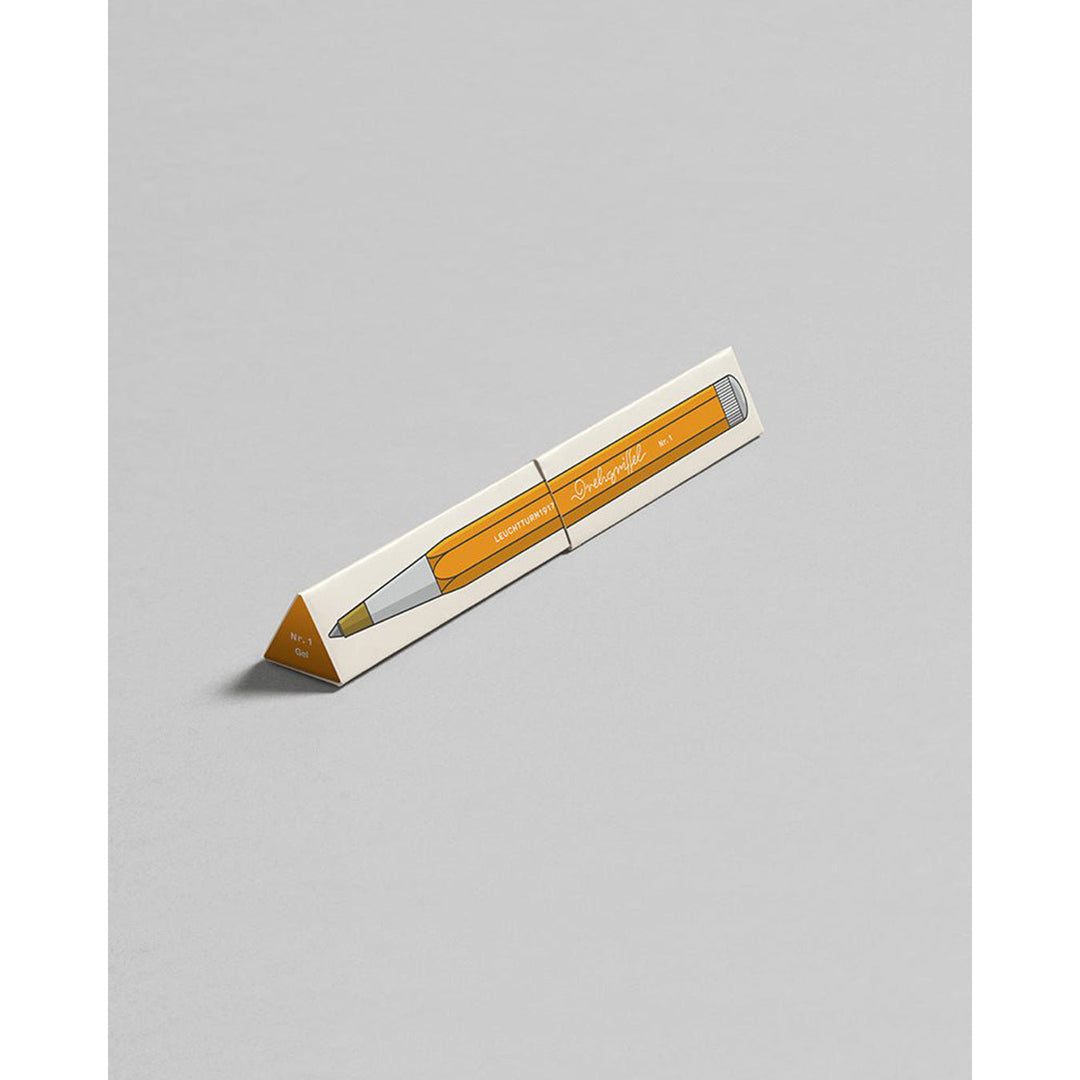 LEUCHTTURM1917 Gel Pen with Document Proof Black Ink | Drehgriffel No. 1 | Rising Sun Orange| Twist Mechanism