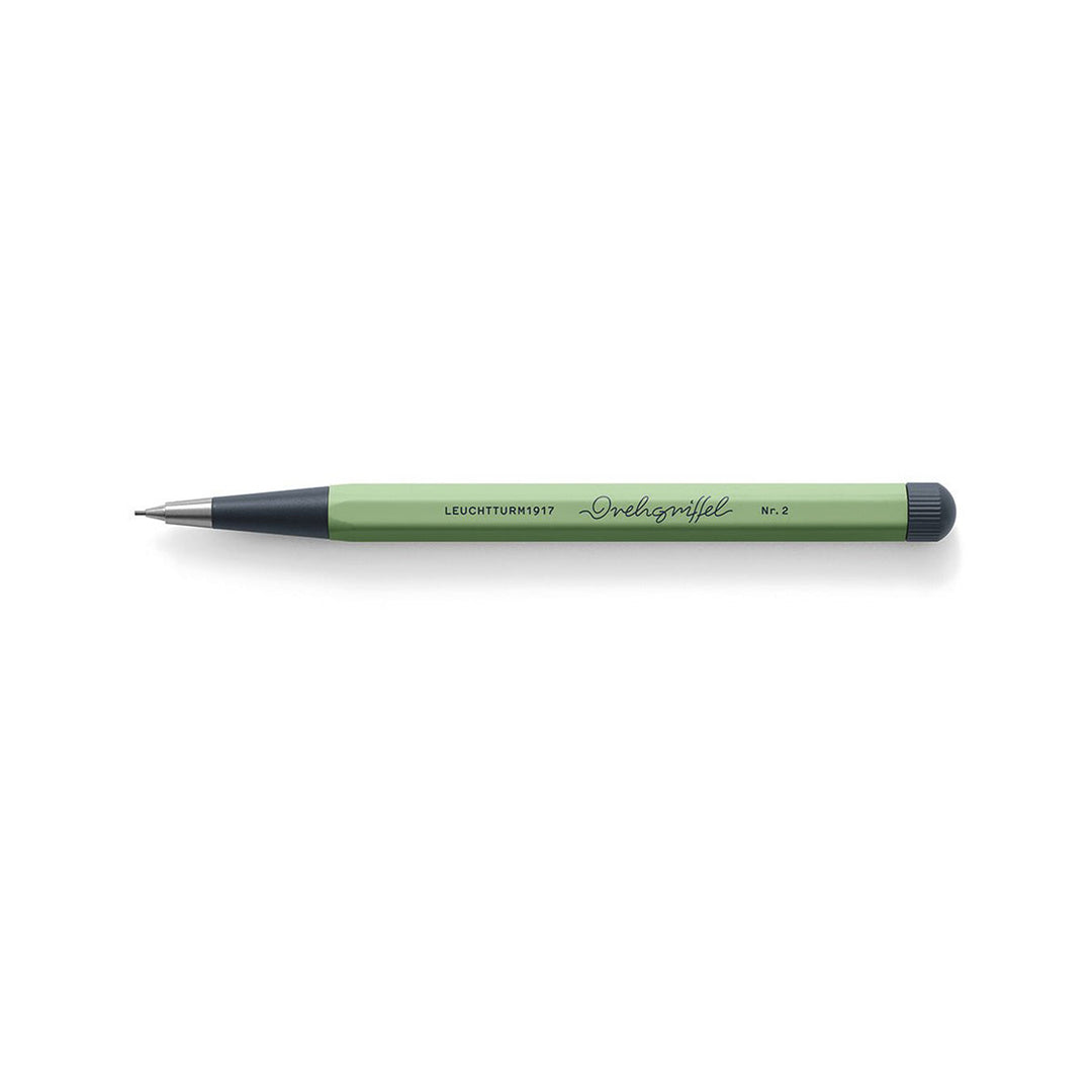 LEUCHTTURM1917 0.7mm Mechanical Clutch Pencil | Graphite HB Lead | Drehgriffel No. 2 | Sage Green | Twist Mechanism