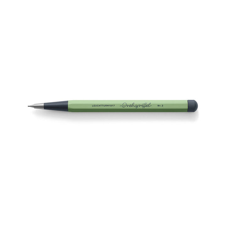 LEUCHTTURM1917 0.7mm Mechanical Clutch Pencil | Graphite HB Lead | Drehgriffel No. 2 | Sage Green | Twist Mechanism
