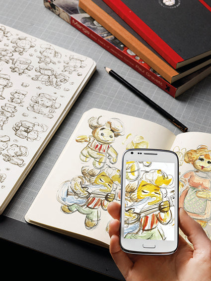 Flexbook | Blank | Medium A5 Size Sketchbook | Orange | Flex Global Sketchbook