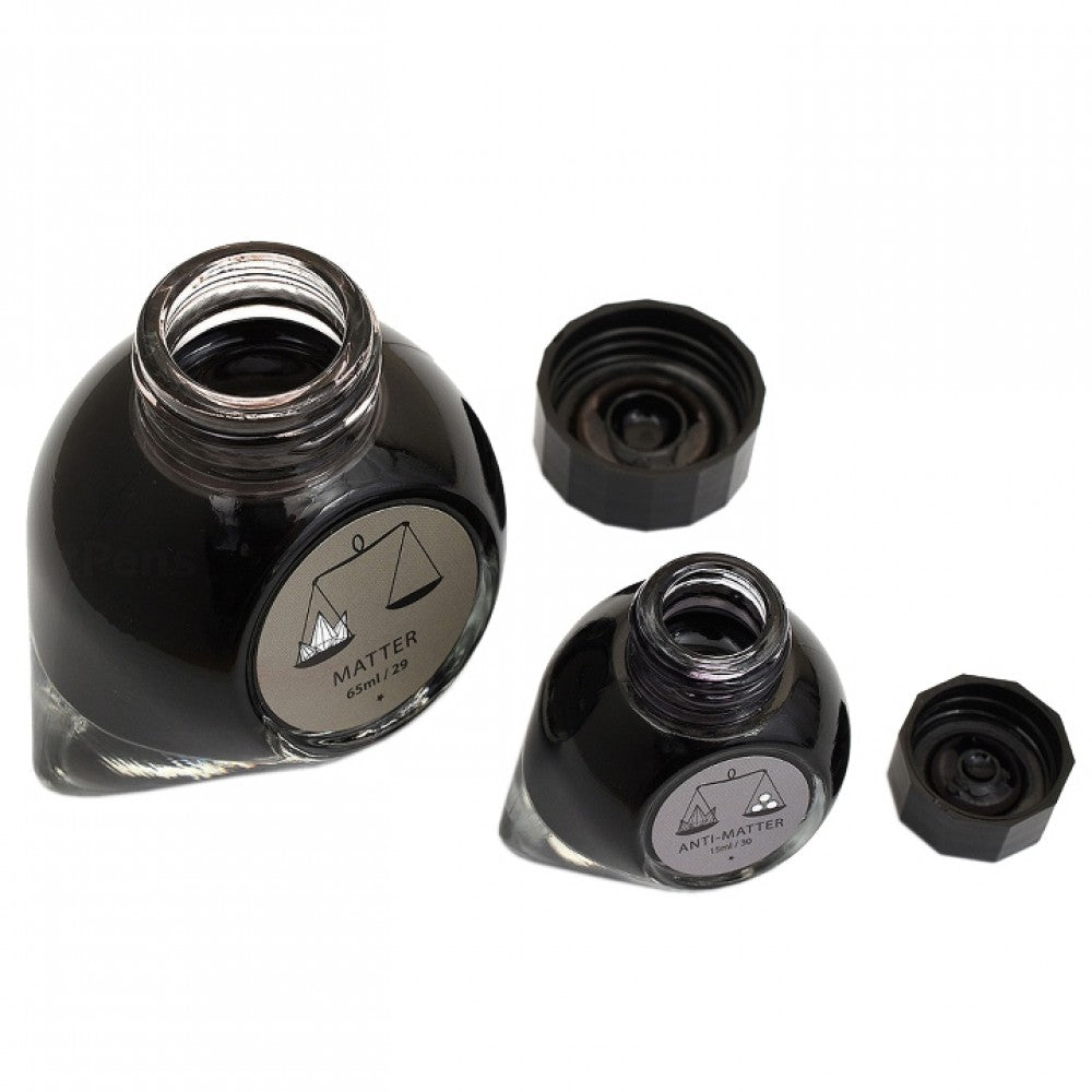 Colorverse | Multiverse Series | Season 3 | Matter | Anti-Matter | Fountain Pen Ink | Grey | 65ml and 15ml | 2 Bottle Set - Aarcaai