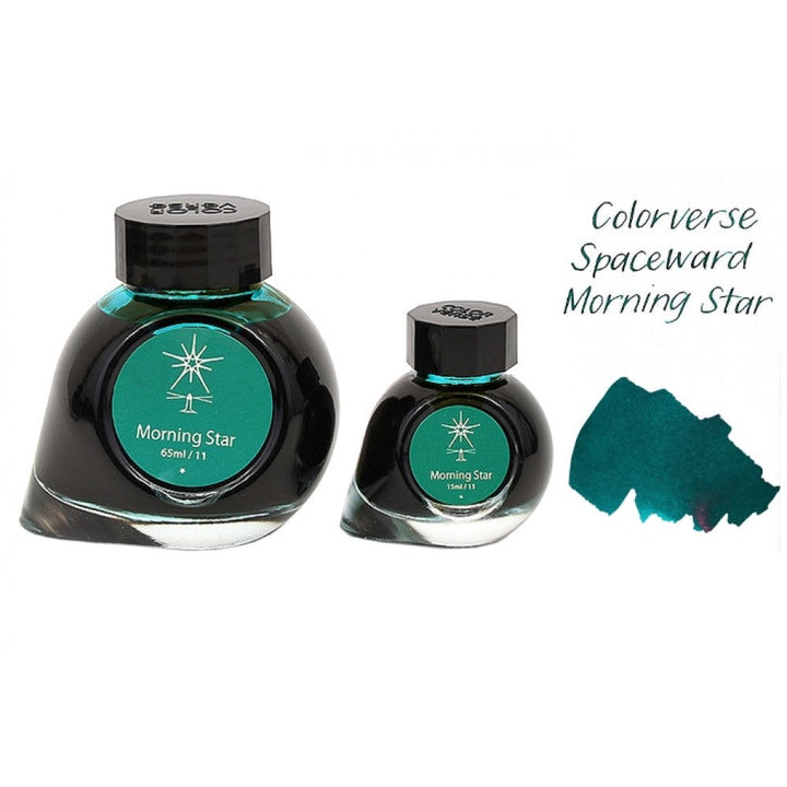 Colorverse Ink | Spaceward Series | Morning Star | Turquoise | 65ml &amp; 15ml | 2 Bottle Set - Aarcaai