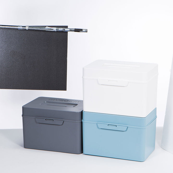 Litem | Multi Utility Storage Box With Lid | Orgnaizer | Grey | My Cube | For Office &amp; Home