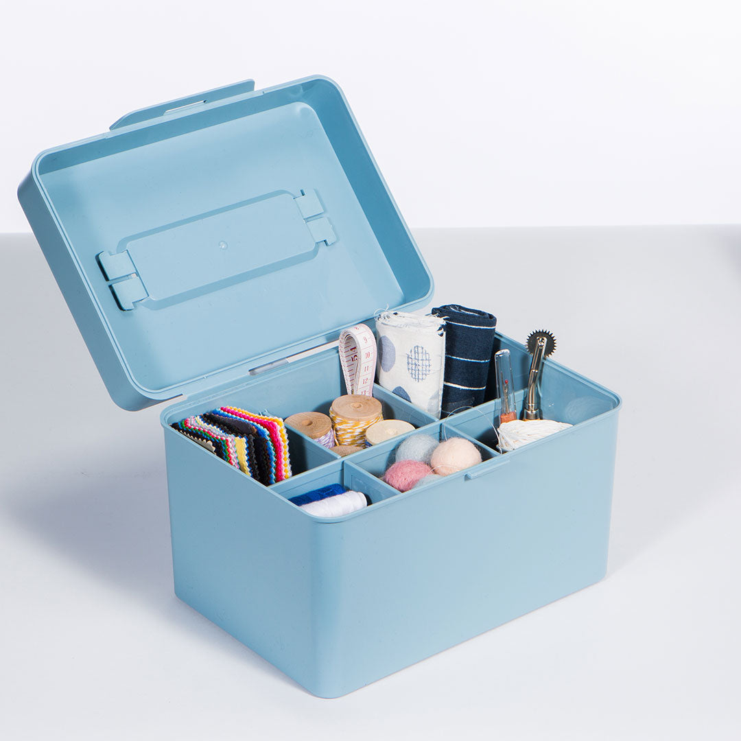 Litem | Multi Utility Storage Box With Lid | Orgnaizer | Grey | My Cube | For Office &amp; Home