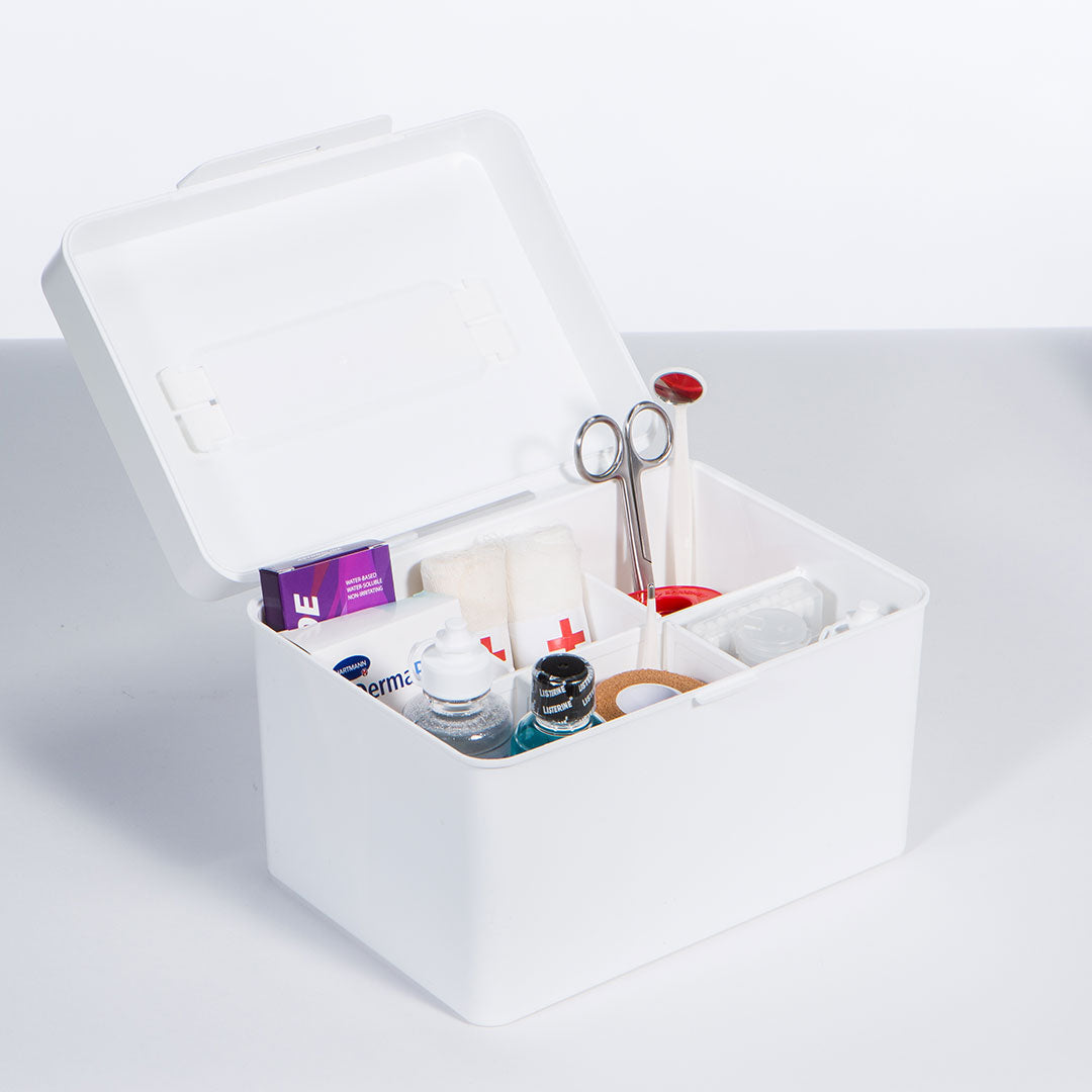 Litem | Multi Utility Storage Box With Lid | Orgnaizer | Grey | My Cube | For Office &amp; Home