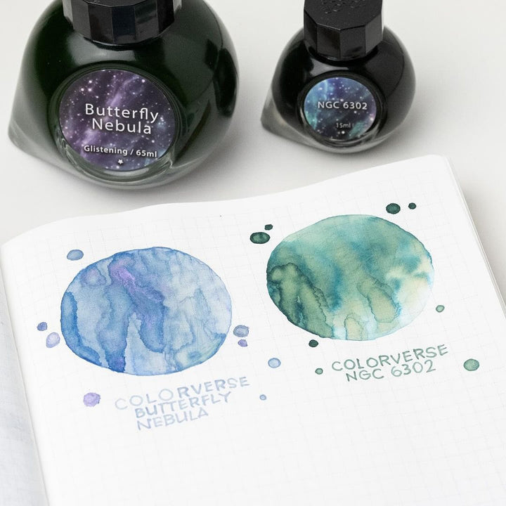 Colorverse | Blue | Fountain Pen Ink Bottled | Special Ink | Butterfly Nebula &amp; NGC 6302 (65ml+15ml)