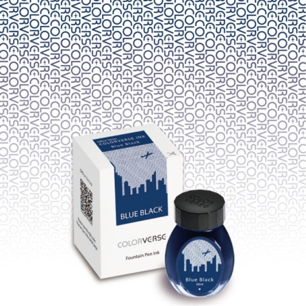 Colorverse | Office Series | Fountain Pen Ink | Blue and Black  Bottle | 30ml - Aarcaai