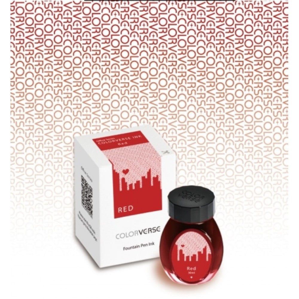 Colorverse | Office Series | Fountain Pen Ink | Red | 30ml - Aarcaai