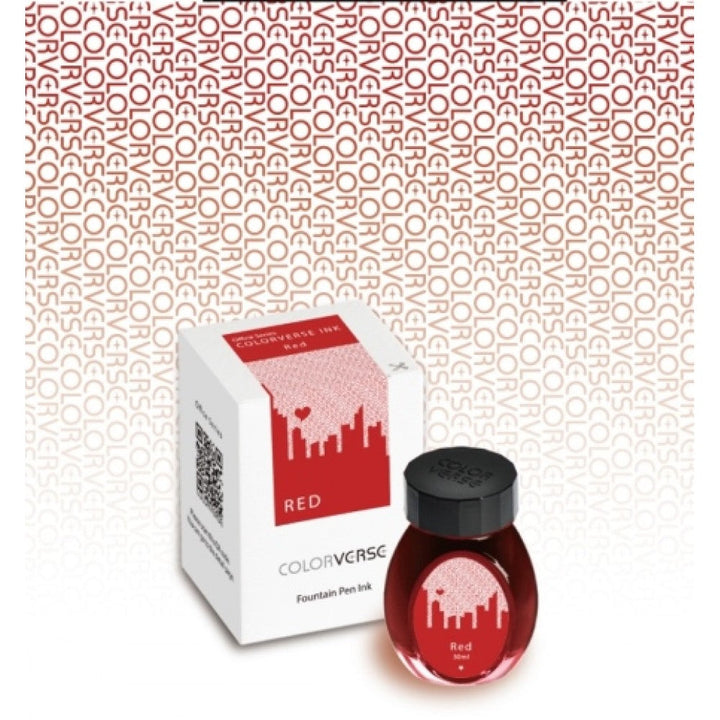 Colorverse | Office Series | Fountain Pen Ink | Red | 30ml - Aarcaai