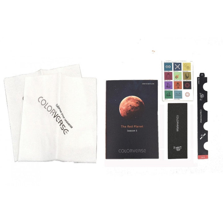 Colorverse Ink | The Red Planet | Map Of Mars | Turquoise &amp; Burgundy | 65ml &amp; 15ml | 2 Bottle Set - Aarcaai