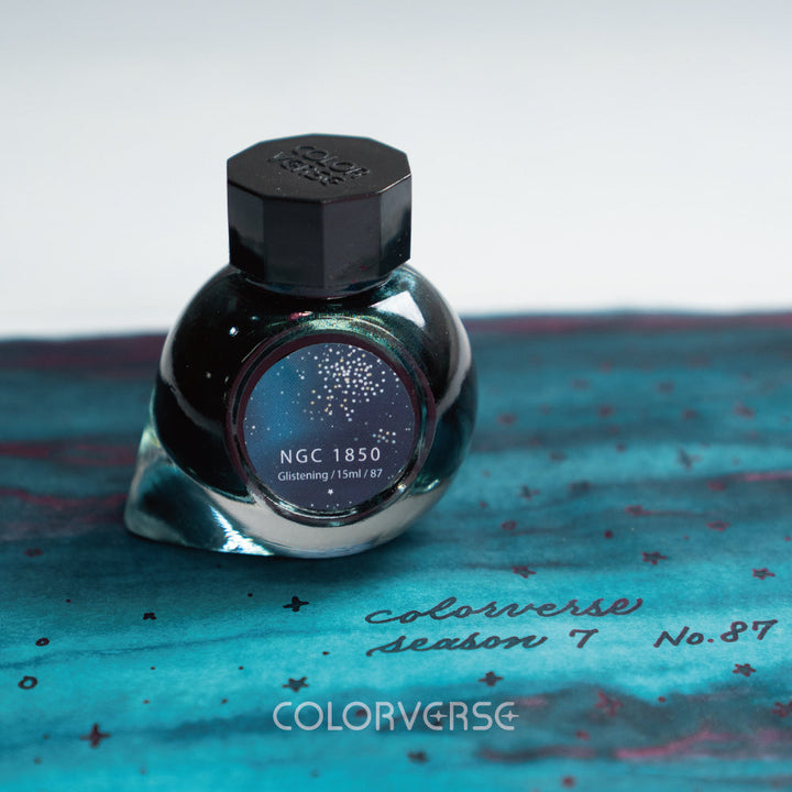Colorverse Season 7 | Blue | Fountain Pen Ink Bottled | Eye On The Universe | Extreme Deep Field &amp; NGC 1850 Ink Set