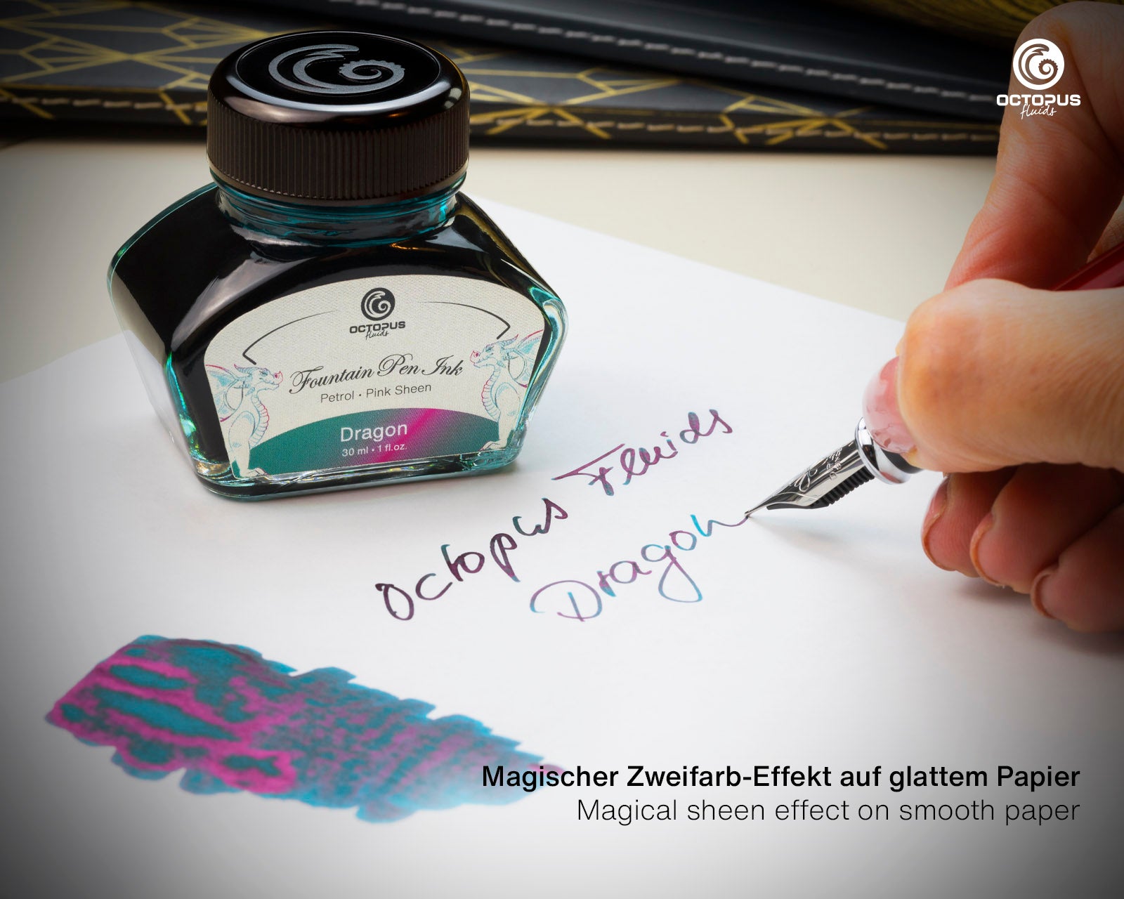 Octopus Sheen Collection Fountain Pen Ink - Dragon – AARCAAI