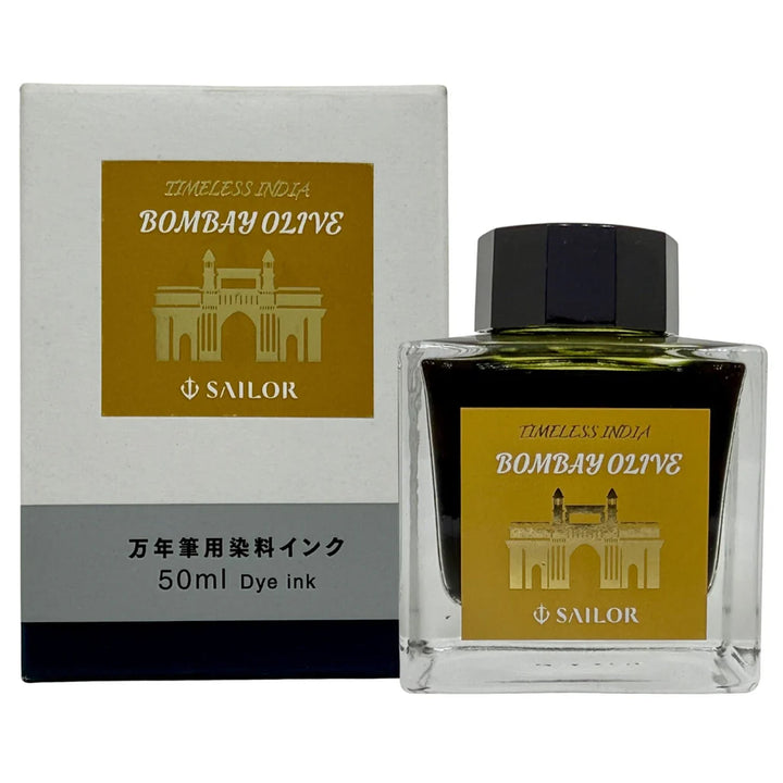 Sailor Timeless India Exclusive 50ml Fountain Pen Ink - Bombay Olive