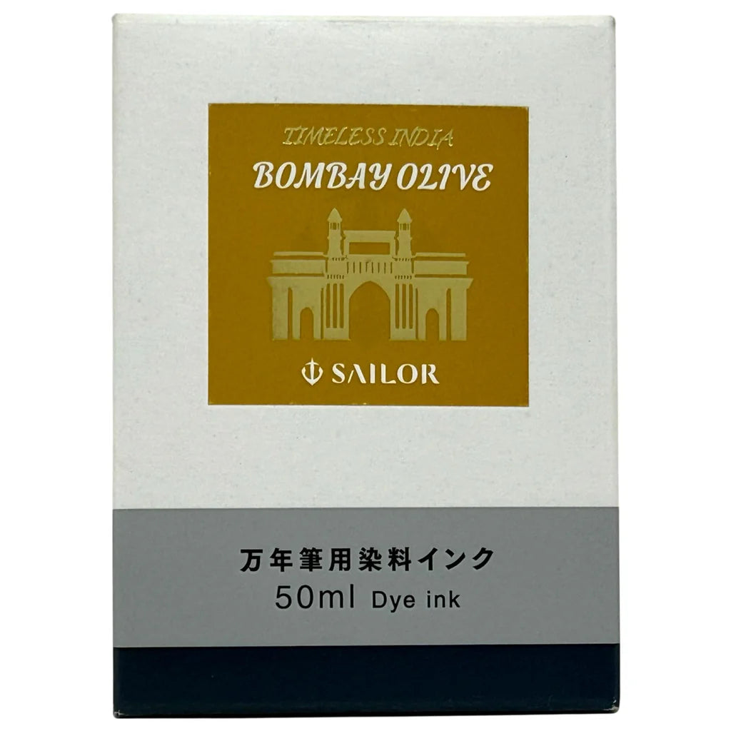 Sailor Timeless India Exclusive 50ml Fountain Pen Ink - Bombay Olive