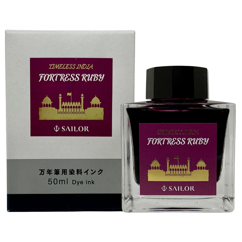 Sailor Timeless India Exclusive 50ml Fountain Pen Ink - Fortress Ruby