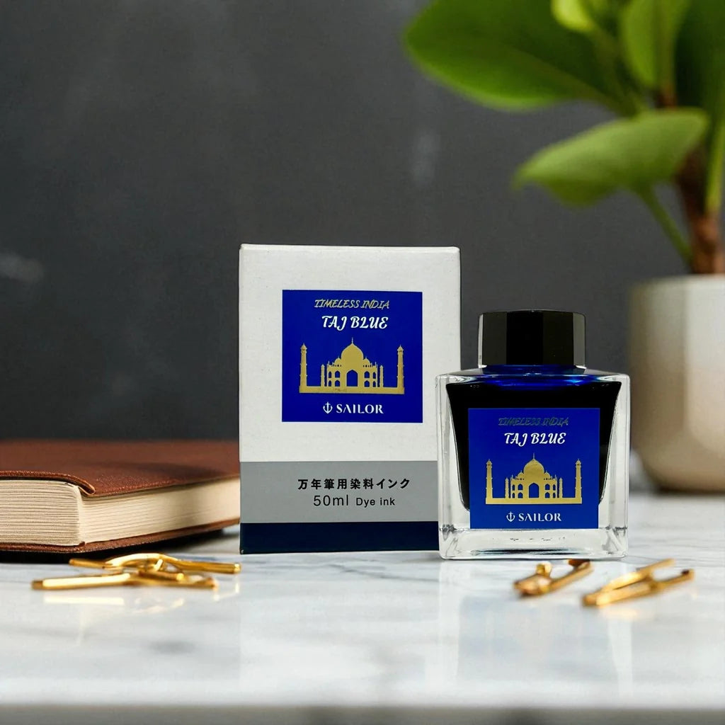 Sailor Timeless India Exclusive 50ml Fountain Pen Ink - Taj Blue
