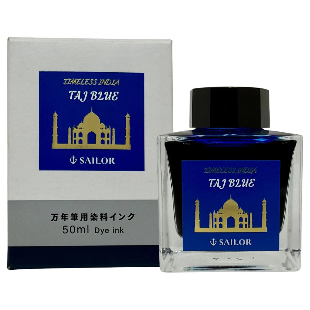 Sailor Timeless India Exclusive 50ml Fountain Pen Ink - Taj Blue