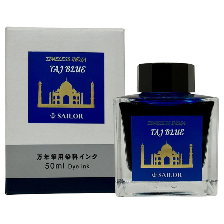 Sailor Timeless India Exclusive 50ml Fountain Pen Ink - Taj Blue