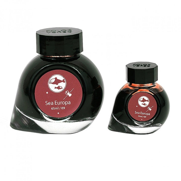Colorverse Ink | Spaceward Series | Sea Europa | Red | 65ml &amp; 15ml | 2 Bottle Set - Aarcaai