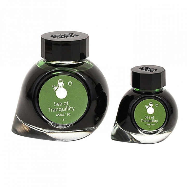 Colorverse Ink | Spaceward Series | Sea Of Tranquility | Green | 65ml &amp; 15ml | 2 Bottle Set - Aarcaai