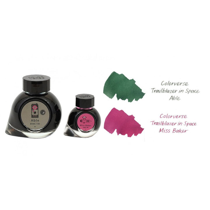 Colorverse Ink | Trailblazer In Space | Able Green &amp; Miss Baker Pink | 65ml &amp; 15ml | 2 Bottle Set - Aarcaai
