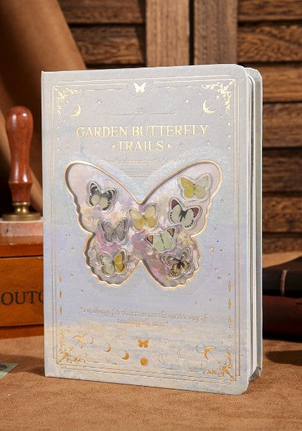 Kawaii-Q Notebook Accessories Set - Garden Butterfly Trails