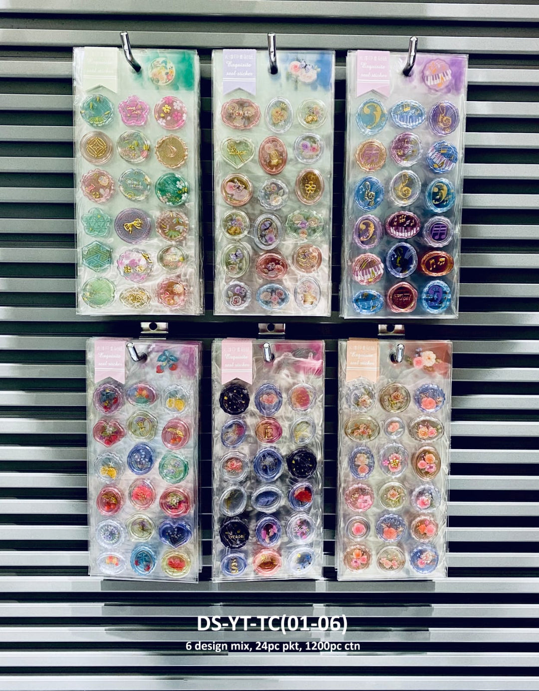 Art Bundle Transparent Wax Seal Stickers 06
