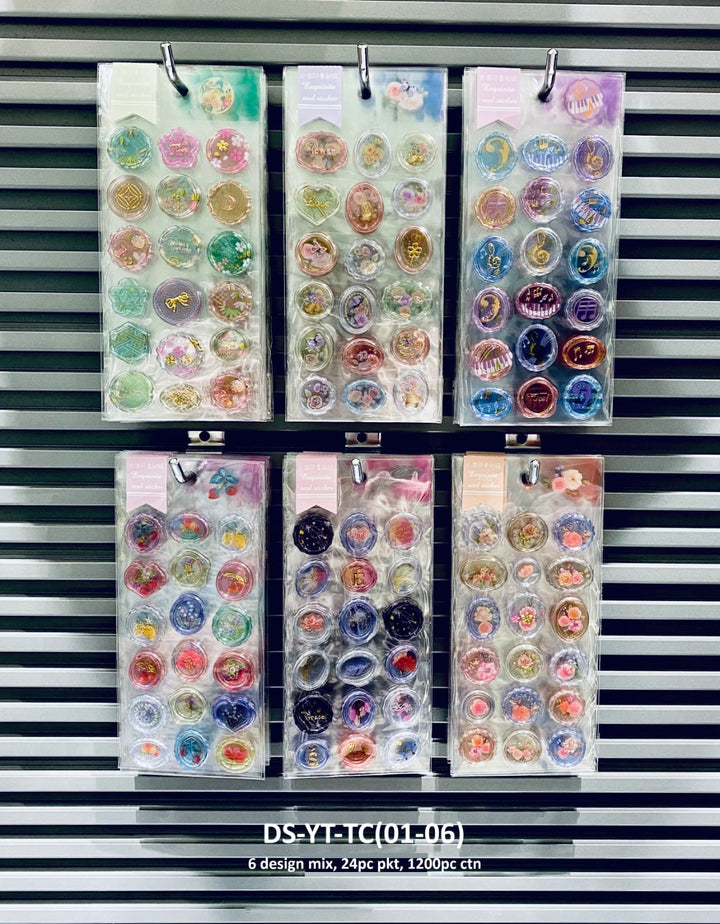 Art Bundle Transparent Wax Seal Stickers 06