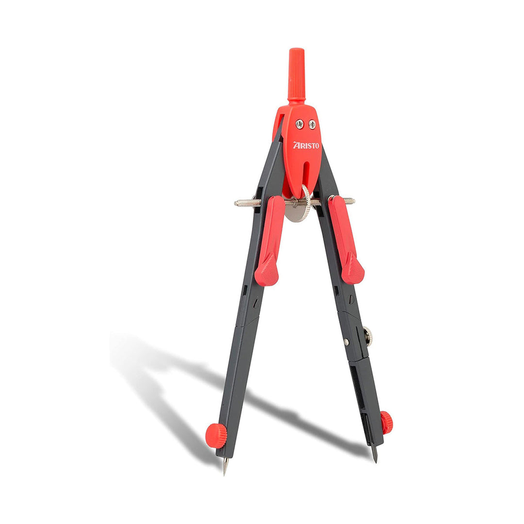 Bts Compass Set Aristo | Rapid Adjustment Compass | College BTS | Neon Red Colour – AARCAAI