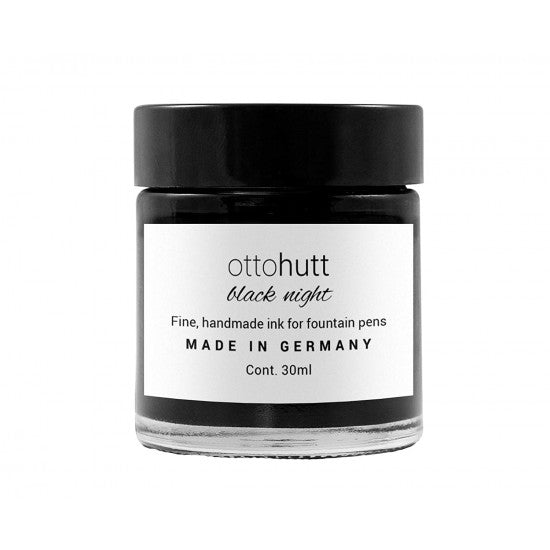 Otto Hutt | Handmade | Fountain Pen Ink | Black Night | 30ml - Aarcaai