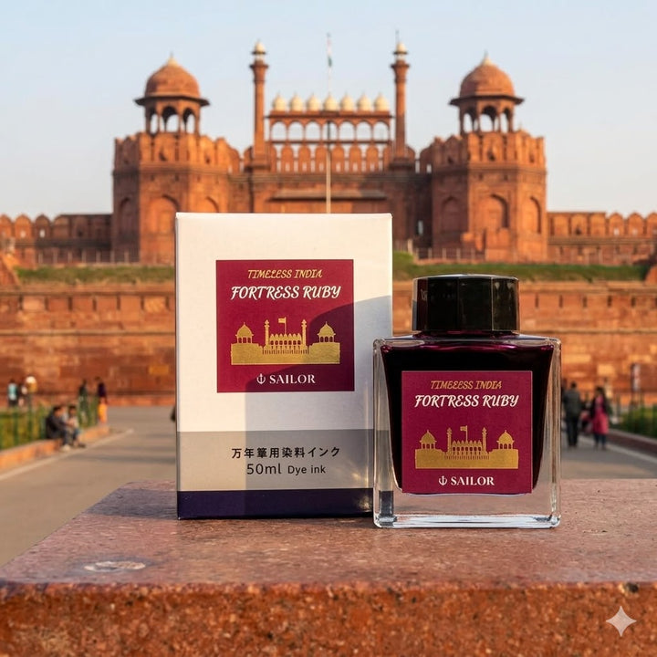 Sailor Timeless India Exclusive 50ml Fountain Pen Ink - Fortress Ruby