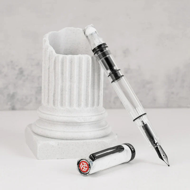 TWSBI ECO Carrara with Onyx Fountain Pen