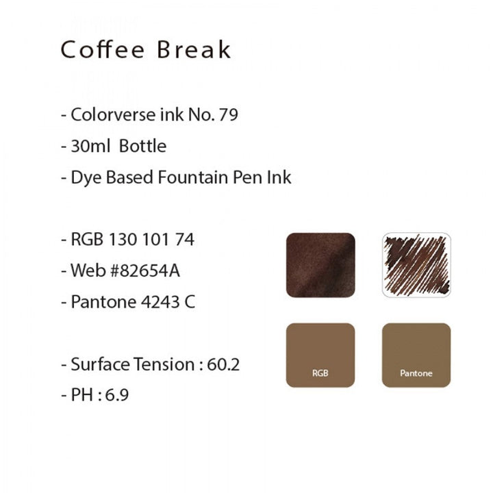 Colorverse | Joy | Ink Bottle | Ordinary Earth Edition | Coffee Break | 30ml - Aarcaai