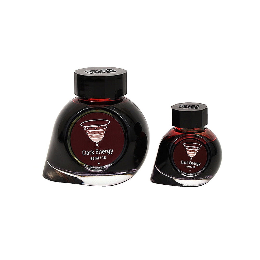 Colorverse |  Astrophysics Series | Season 2 | Fountain Pen Ink | Dark Energy | Dark Brown | 65ml and 15ml | 2 Bottle Set