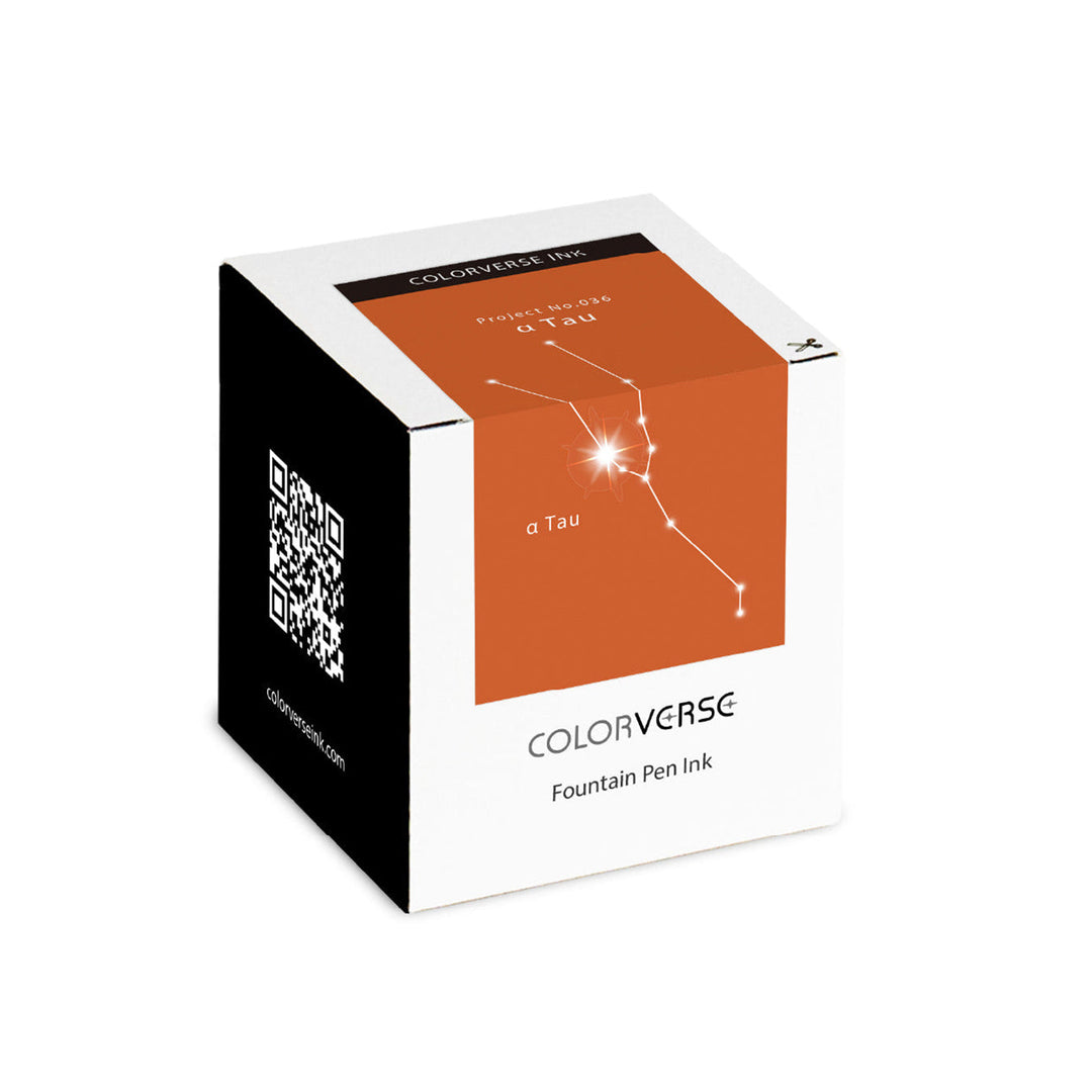 Colorverse Fountain Pen Ink | Orange | Project Ink | α Tau- 65ml