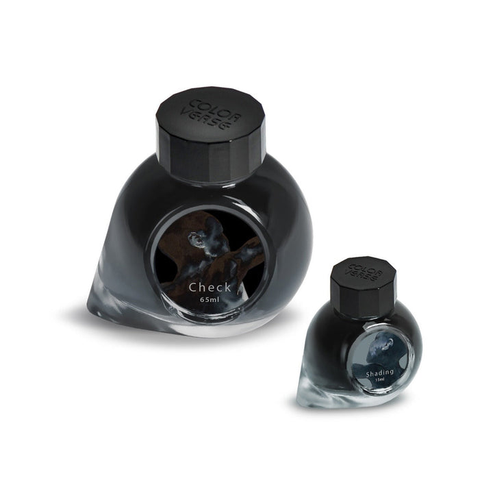 Colorverse | Blue | Fountain Pen Ink Bottled | The Artist Edition | Check &amp; Shading 65ml, 15ml Set