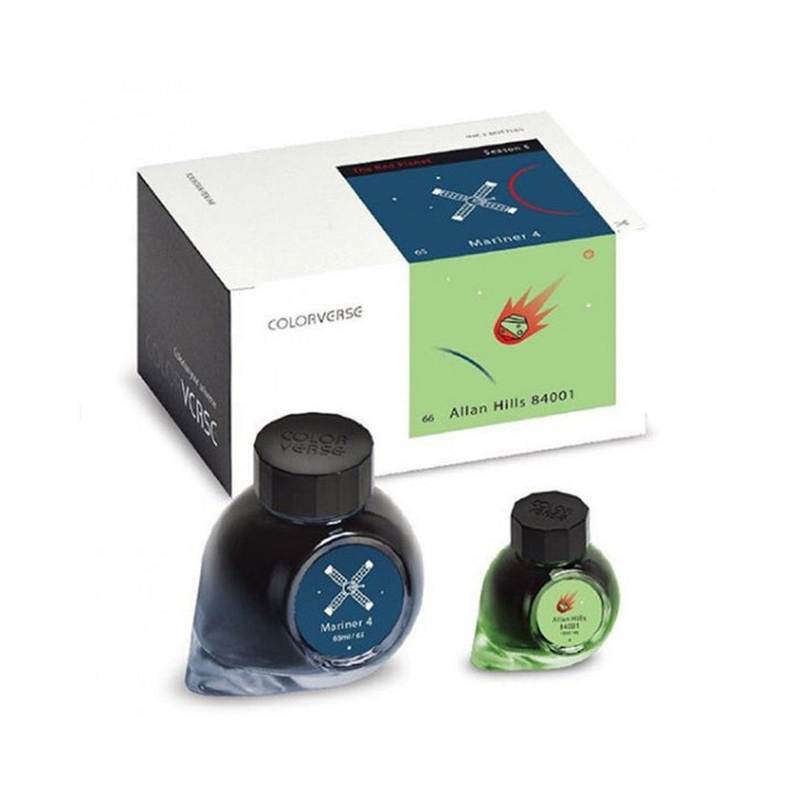 Colorverse Fountain Pen Ink | Allan Hills 84001 | Fountain Pen Ink | 65ml &amp; 15ml Set