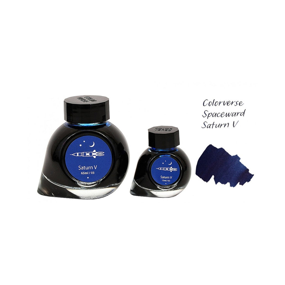 Colorverse Ink | Spaceward Series | Saturn V | Dark Blue | 65ml &amp; 15ml | 2 Bottle Set
