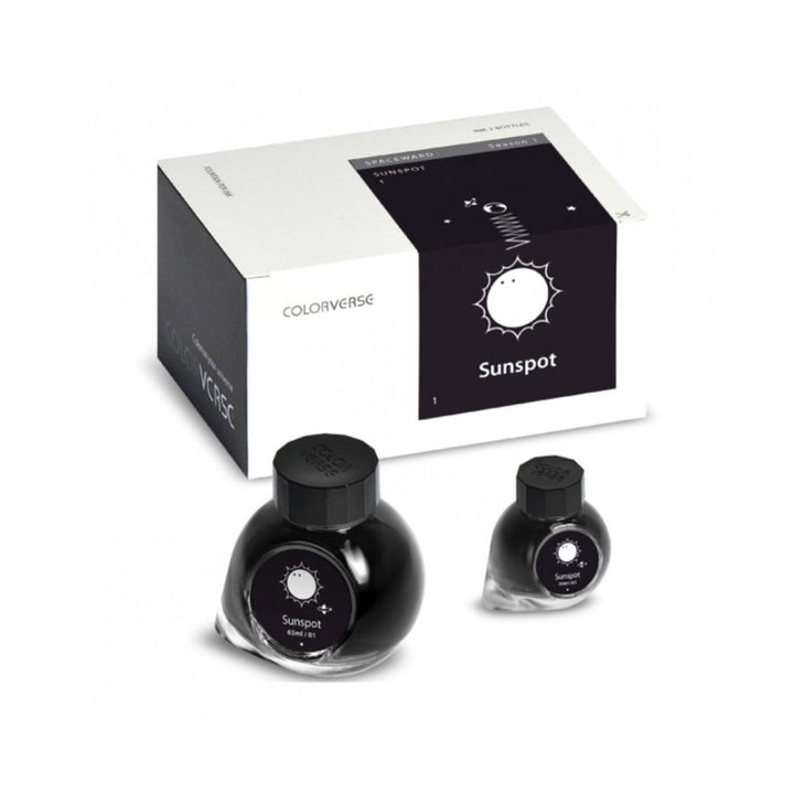 Colorverse Fountain Pen Ink | Spaceward Series | Sunspot | Black | 65ml &amp; 15ml