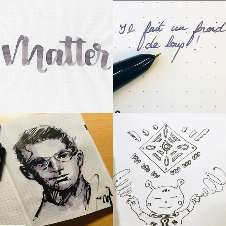 Colorverse | Multiverse Series | Season 3 | Matter | Anti-Matter | Fountain Pen Ink Bottled | Grey | 65ml and 15ml | 2 Bottle Set