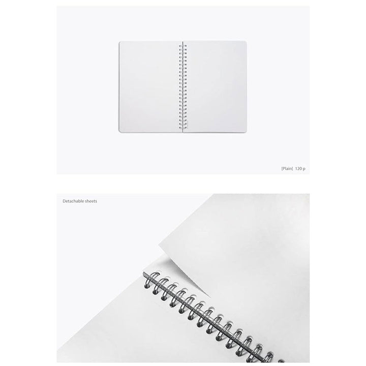 Colorverse | Nebula | Casual Series | Spiral Bound Notebook | Plain | Oil Green