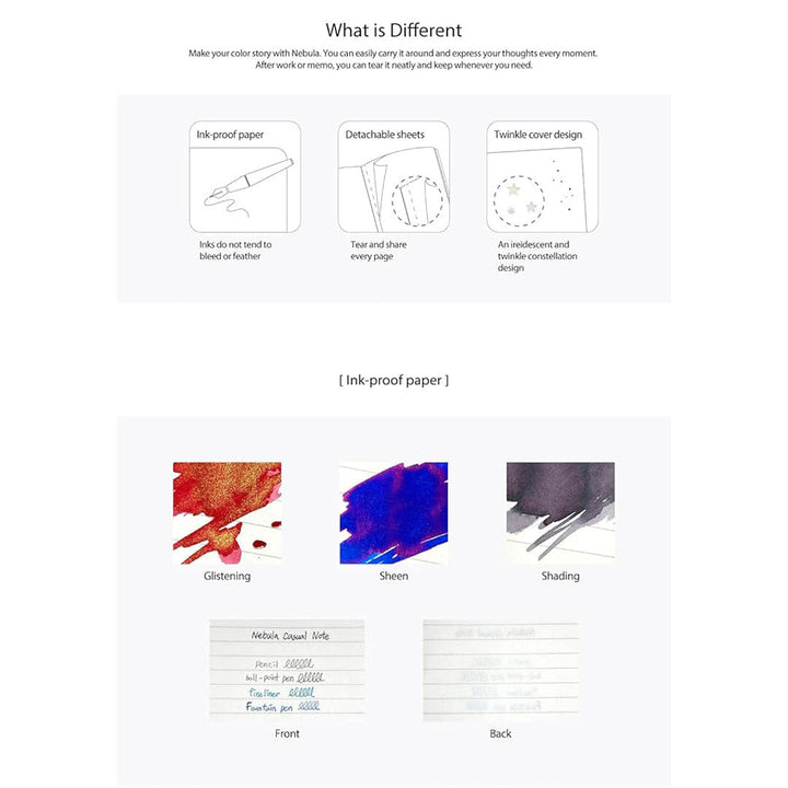 Colorverse | Nebula | Casual Series | Spiral Bound Notebook | Ruled | Dark Navy
