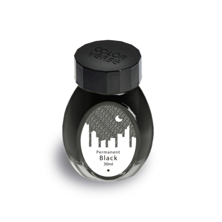 Colorverse | Office Series | Permanent Black | Fountain Pen Waterproof Ink | 30ml