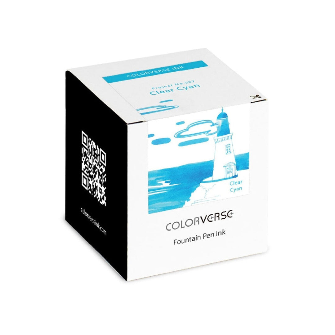 Colorverse | Project Series | Fountain Pen Ink | Clear Cyan | 65ml