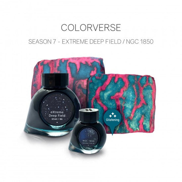 Colorverse Season 7 | Blue | Fountain Pen Ink Bottled | Eye On The Universe | Extreme Deep Field &amp; NGC 1850 Ink Set