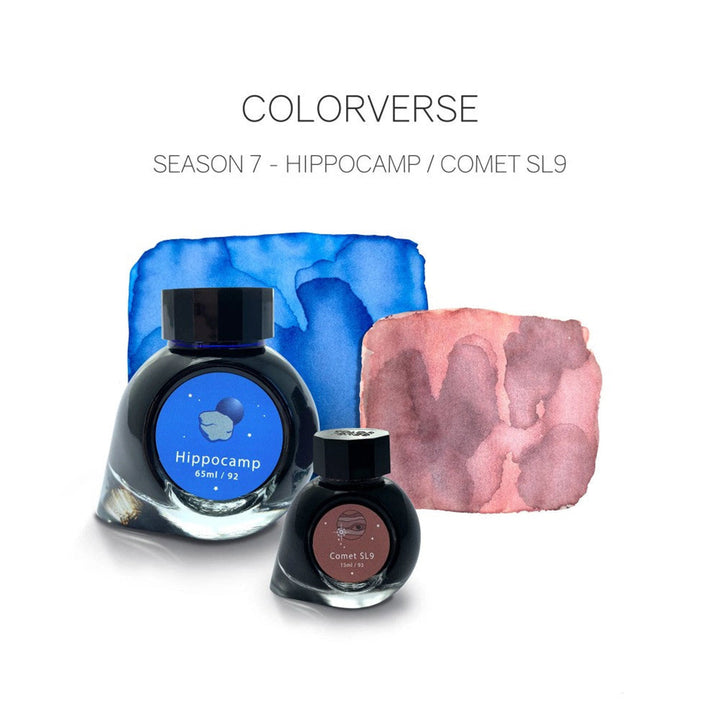 Colorverse Season 7 | Blue | Fountain Pen Ink Bottled | Eye On The Universe | Hippocamp &amp; Comet SL9 Ink Set